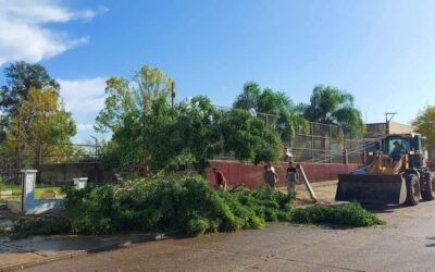 Tras el temporal, el municipio continúa trabajando intensamente en los daños causados por la tormenta.